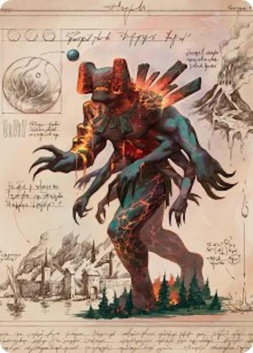 Image for Magmablood Archaic Art Card (31) (Art Series: Secrets of Strixhaven) - Magic: The Gathering