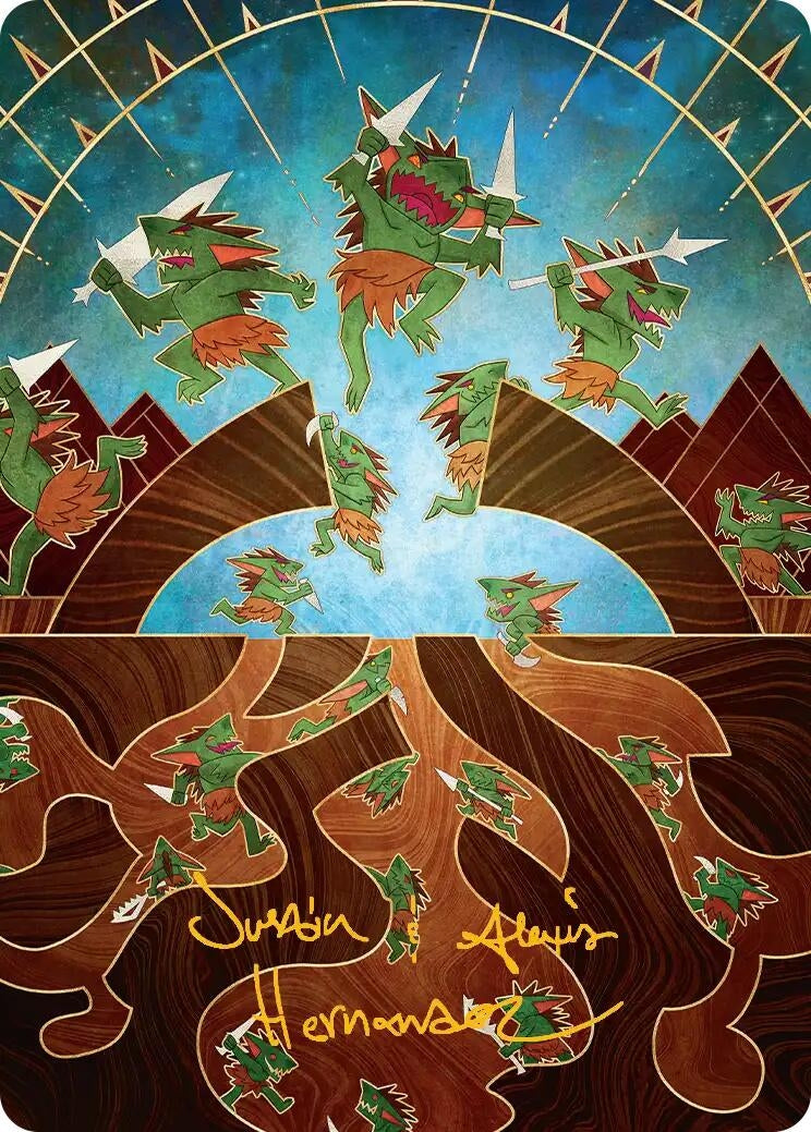 Image for Empty the Warrens Art Card (Gold-Stamped Signature) (46) (Art Series: Secrets of Strixhaven) - Magic: The Gathering