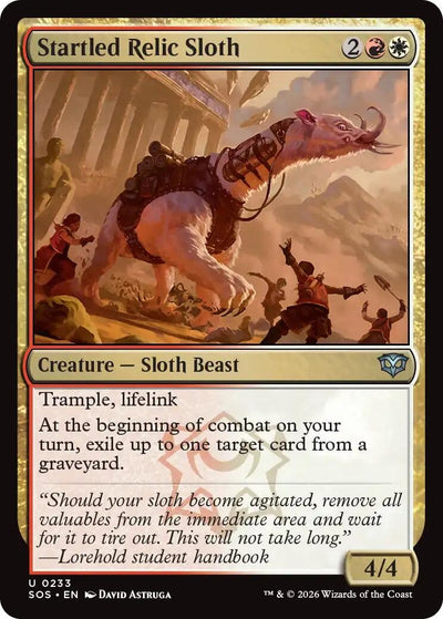 Startled Relic Sloth (233) (Secrets of Strixhaven)