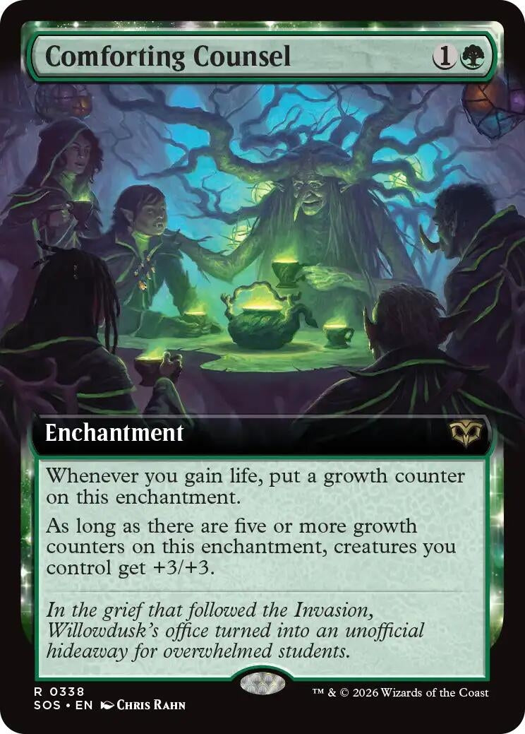 Image for Comforting Counsel (Extended Art) (338) (Secrets of Strixhaven) - Magic: The Gathering