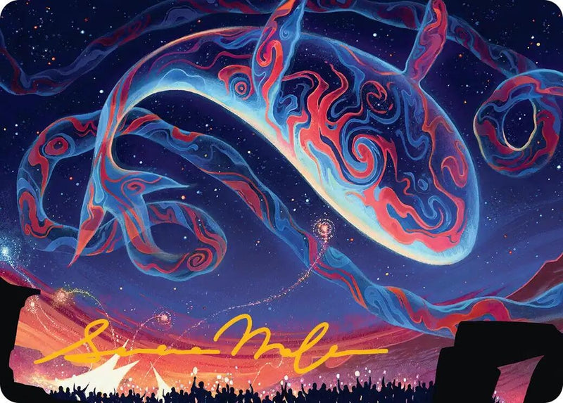 Image for Spectacular Skywhale Art Card (Gold-Stamped Signature) (24) (Art Series: Secrets of Strixhaven) - Magic: The Gathering