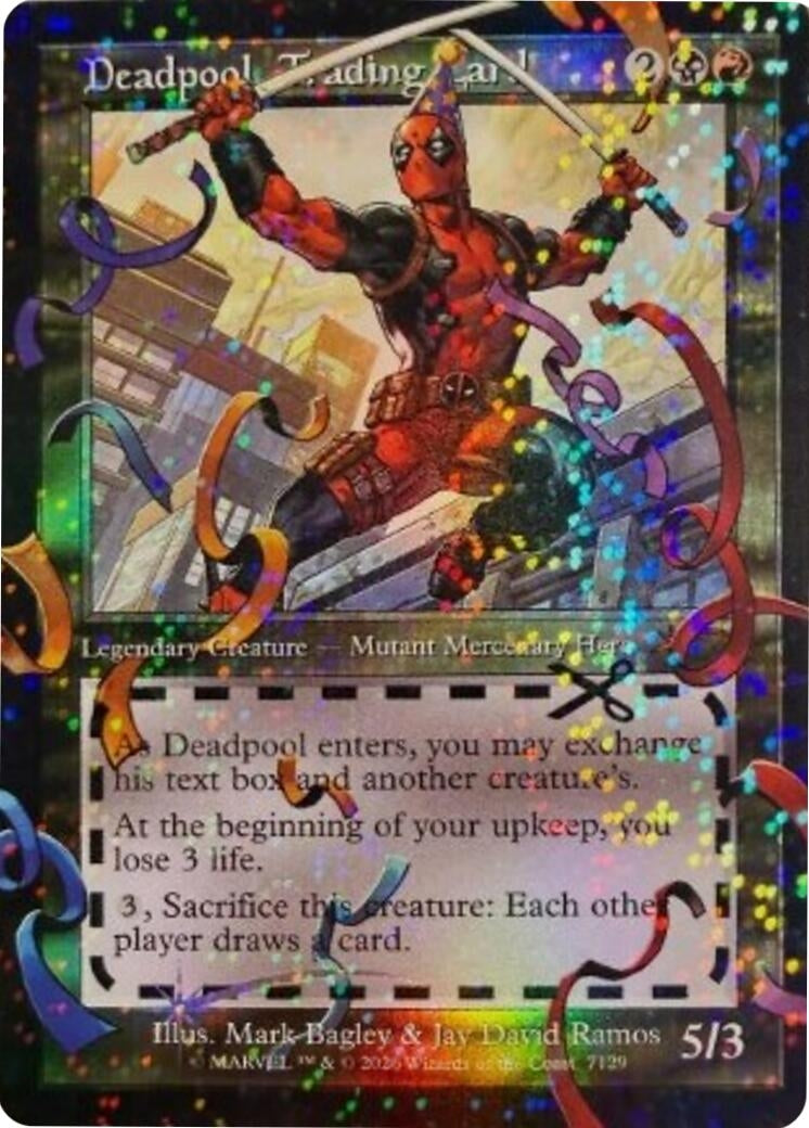 Image for Deadpool, Trading Card (7129) (Pool Party Foil) (7129) (Secret Lair Drop Series) - Magic: The Gathering