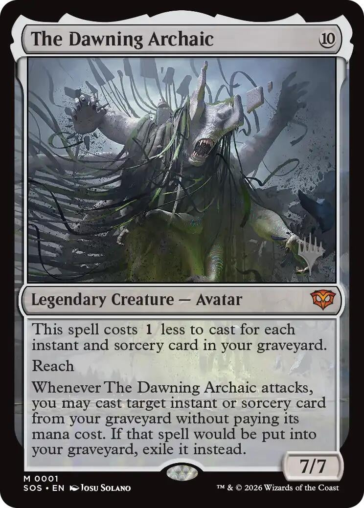 Image for The Dawning Archaic (1) (Promo Pack: Secrets of Strixhaven) - Magic: The Gathering
