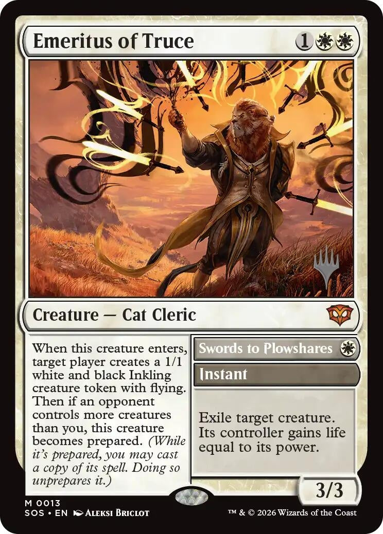 Image for Emeritus of Truce (13) (Promo Pack: Secrets of Strixhaven) - Magic: The Gathering
