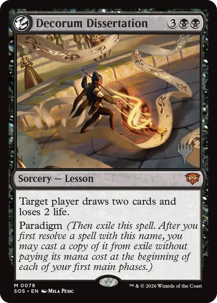 Image for Decorum Dissertation (78) (Promo Pack: Secrets of Strixhaven) - Magic: The Gathering