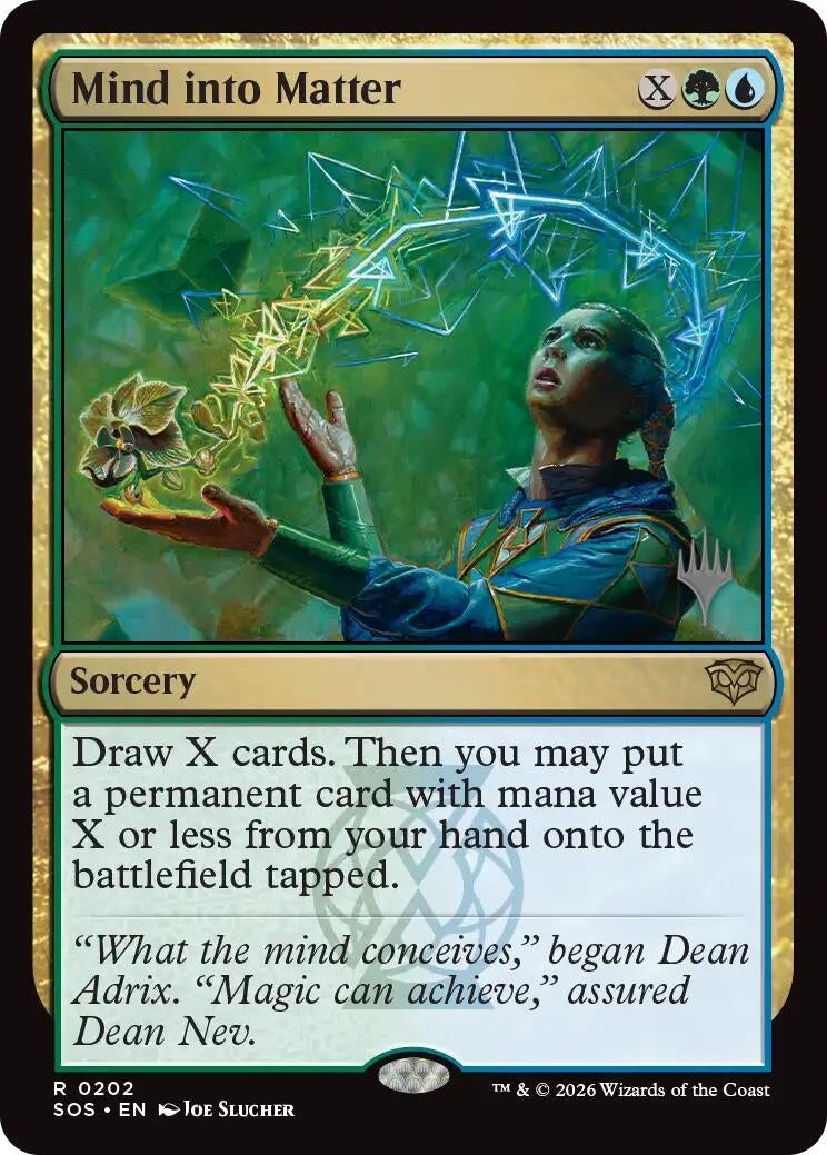 Image for Mind into Matter (202) (Promo Pack: Secrets of Strixhaven) - Magic: The Gathering