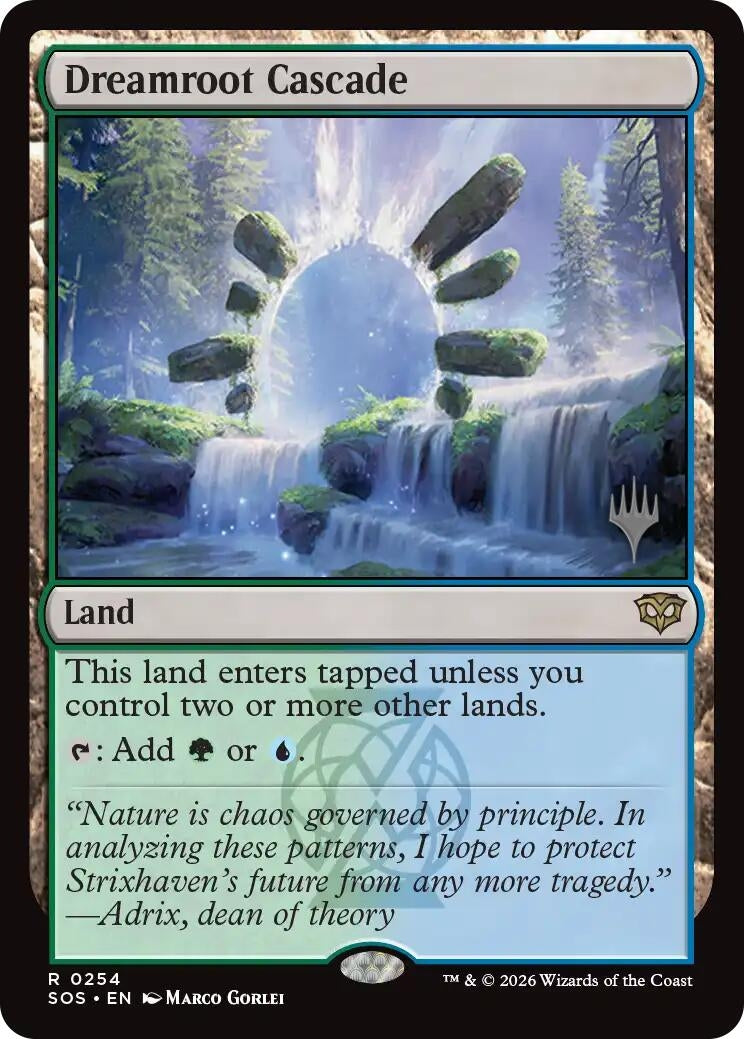 Image for Dreamroot Cascade (254) (Promo Pack: Secrets of Strixhaven) - Magic: The Gathering