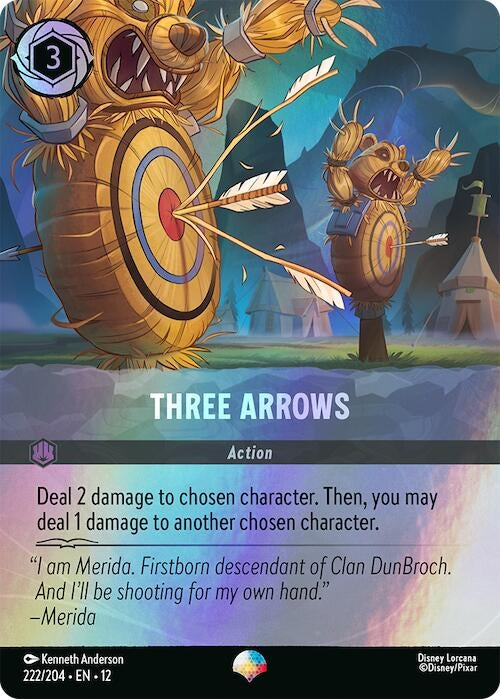 Image for Three Arrows (Epic) (222/204) (Wilds Unknown) - Disney Lorcana
