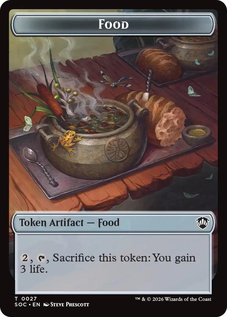 Image for Food // Frog Lizard Double-Sided Token (27 // 16) (Commander: Secrets of Strixhaven) - Magic: The Gathering