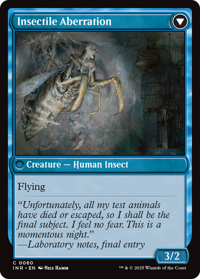 Delver of Secrets // Insectile Aberration (INR-060) - Innistrad Remastered