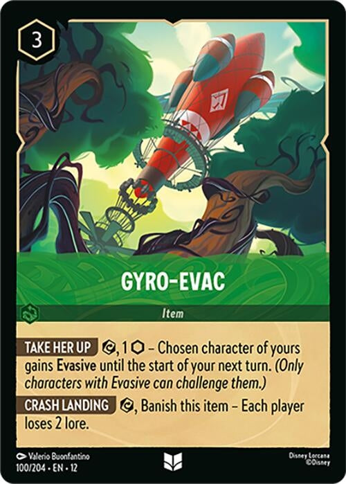Image for Gyro-Evac (100/204) (Wilds Unknown) - Disney Lorcana