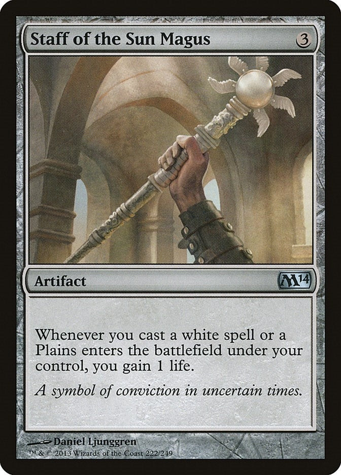 Staff of the Sun Magus (222) (Magic 2014 (M14))