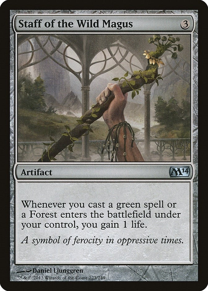 Staff of the Wild Magus (223) (Magic 2014 (M14))