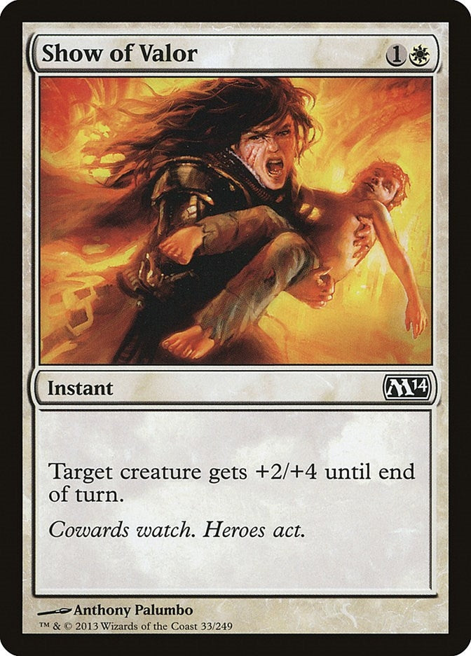 Show of Valor (33) (Magic 2014 (M14))
