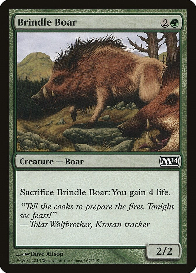 Brindle Boar (167) (Magic 2014 (M14))