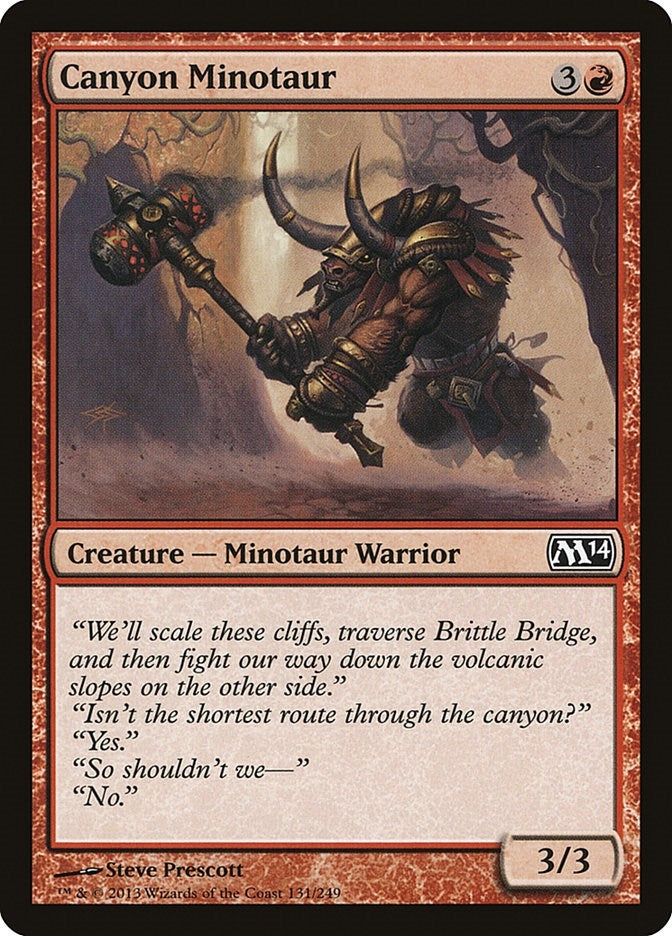 Canyon Minotaur (131) (Magic 2014 (M14))