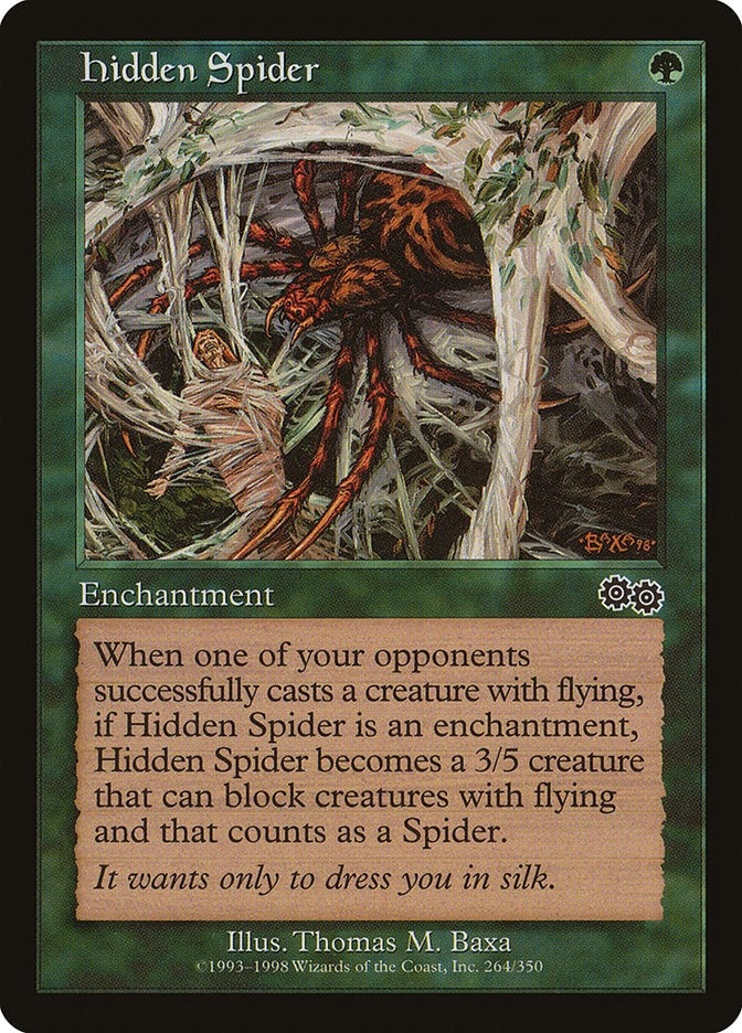 Hidden Spider (264) (Urza's Saga)