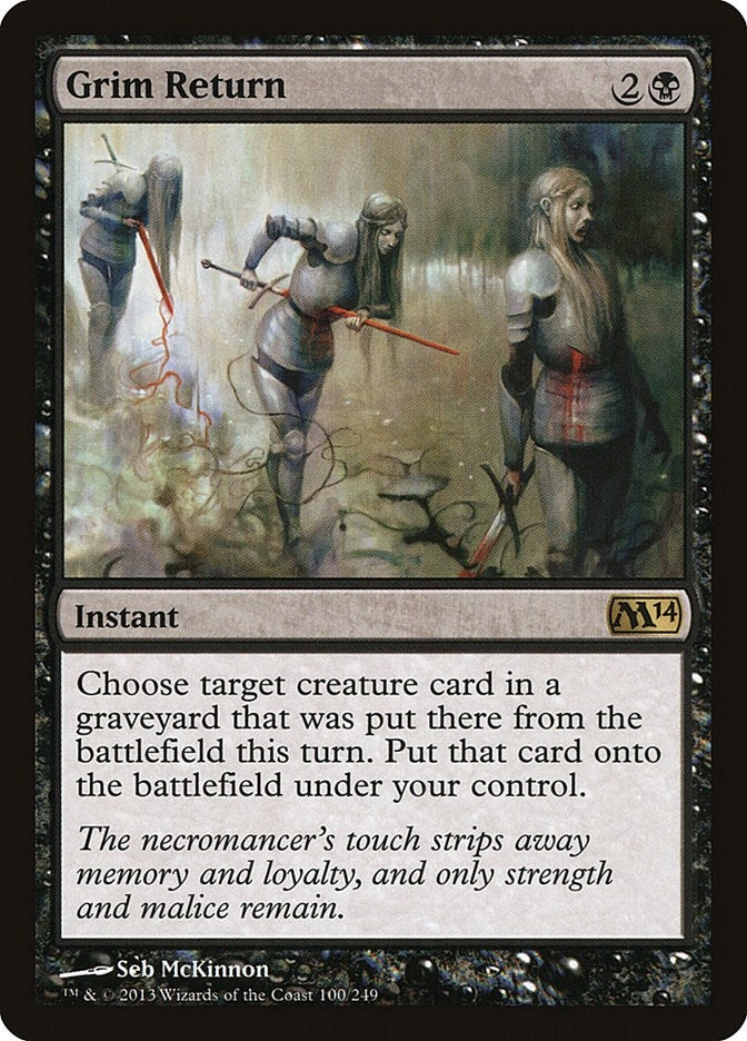 Grim Return (100) (Magic 2014 (M14))