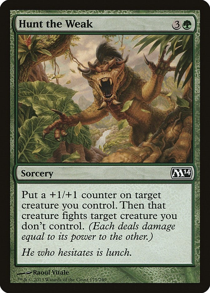 Hunt the Weak (179) (Magic 2014 (M14))