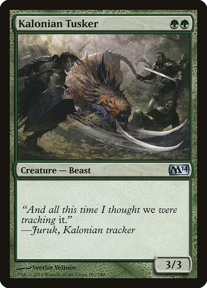 Kalonian Tusker (182) (Magic 2014 (M14))