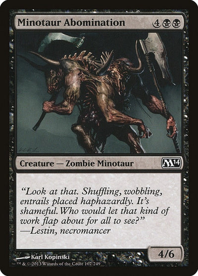 Minotaur Abomination (107) (Magic 2014 (M14))