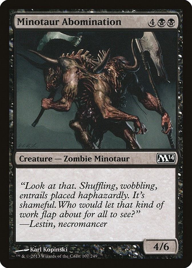 Minotaur Abomination (107) (Magic 2014 (M14))