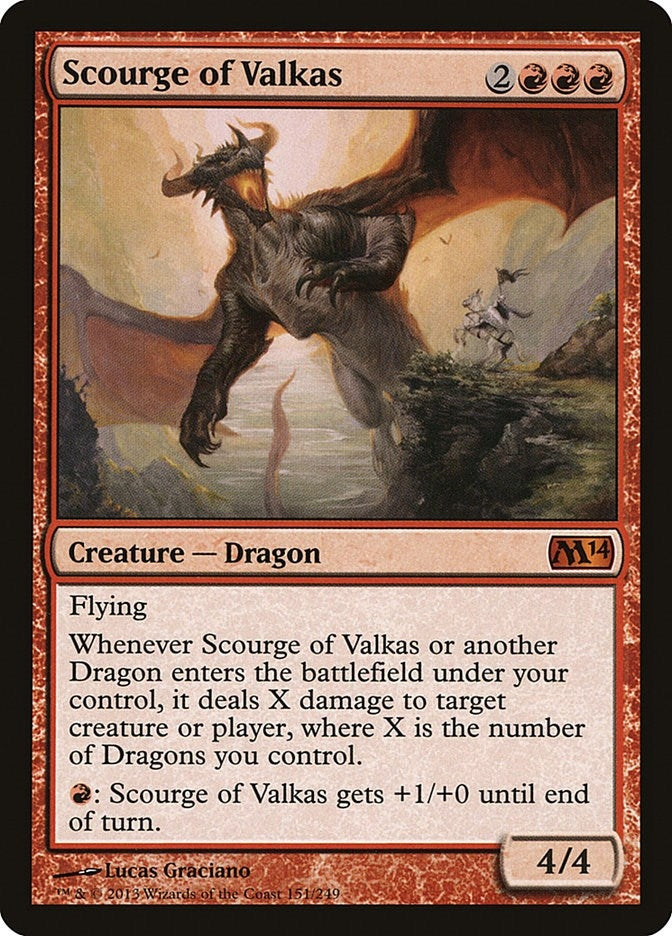 Scourge of Valkas (151) (Magic 2014 (M14))