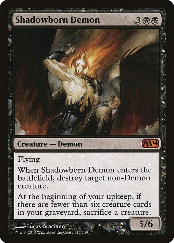 Shadowborn Demon (115) (Magic 2014 (M14))