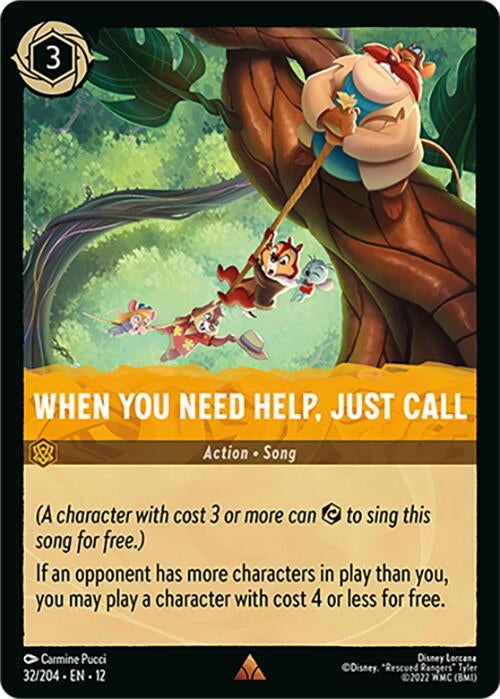 Image for When You Need Help, Just Call (32/204) (Wilds Unknown) - Disney Lorcana