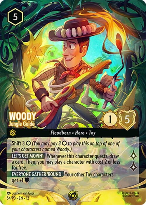 Image for Woody - Jungle Guide (Store Championship) (54) (Disney Lorcana Promo Cards) - Disney Lorcana