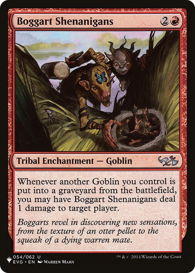 Image for Boggart Shenanigans (54) (The List Reprints) - Magic: The Gathering
