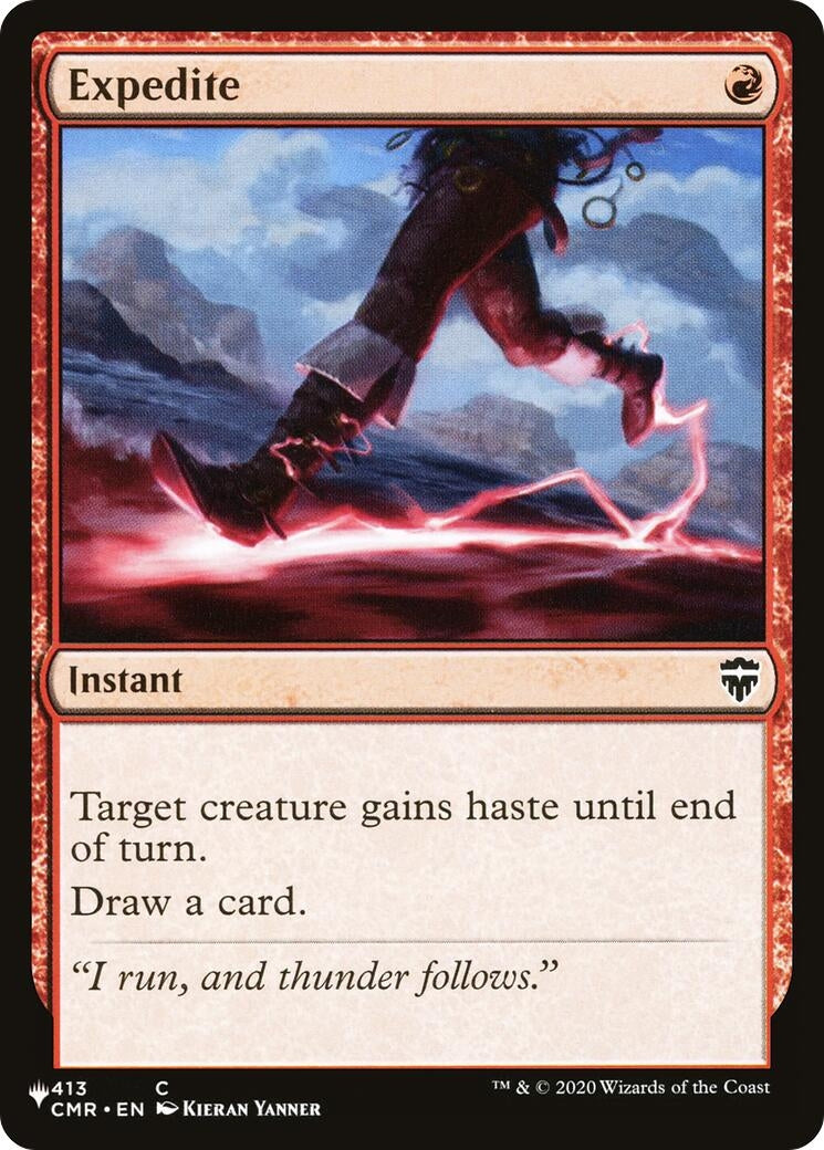 Image for Expedite (CMR) (413) (The List Reprints) - Magic: The Gathering