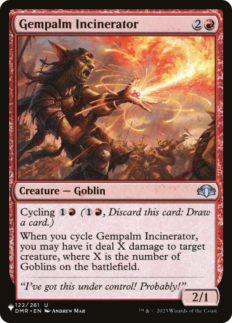 Image for Gempalm Incinerator (DMR) (122) (The List Reprints) - Magic: The Gathering