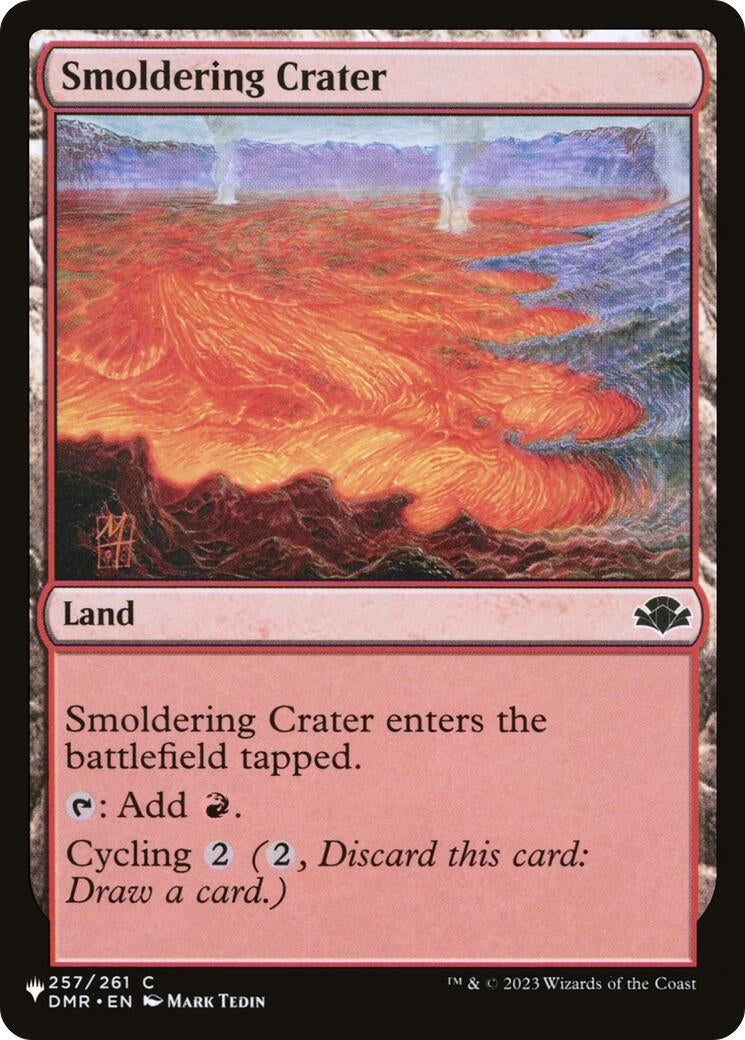 Image for Smoldering Crater (257) (The List Reprints) - Magic: The Gathering