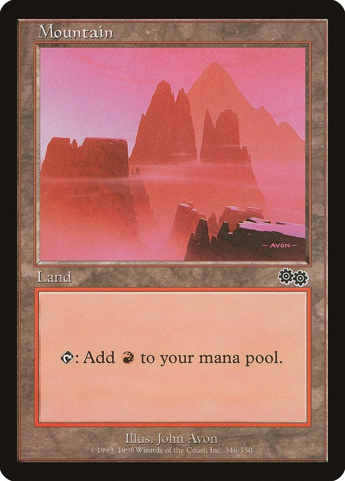 Mountain (346) (346) (Urza's Saga)