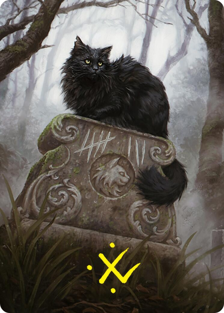 Image for Nine-Lives Familiar 2 Art Card (36/54) (Gold-Stamped Signature) (36) (Art Series: Foundations) - Magic: The Gathering
