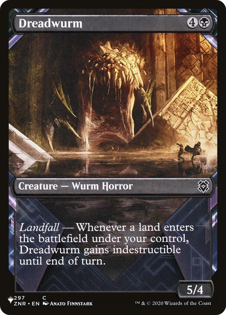Image for Dreadwurm (Showcase) (297) (The List Reprints) - Magic: The Gathering