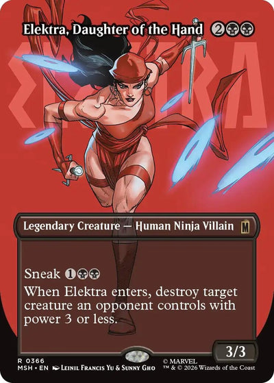 Elektra, Daughter of the Hand (Borderless) (366) (366) (Marvel Super Heroes)