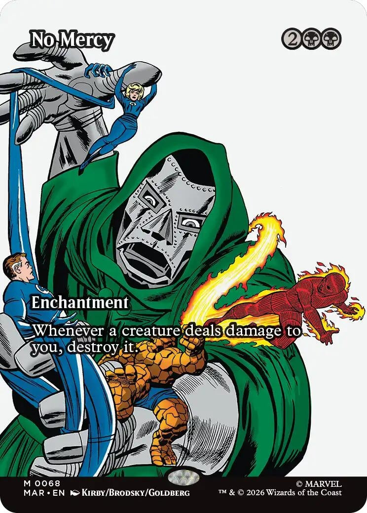 Image for No Mercy (Borderless) (68) (Marvel Universe Eternal-Legal) - Magic: The Gathering