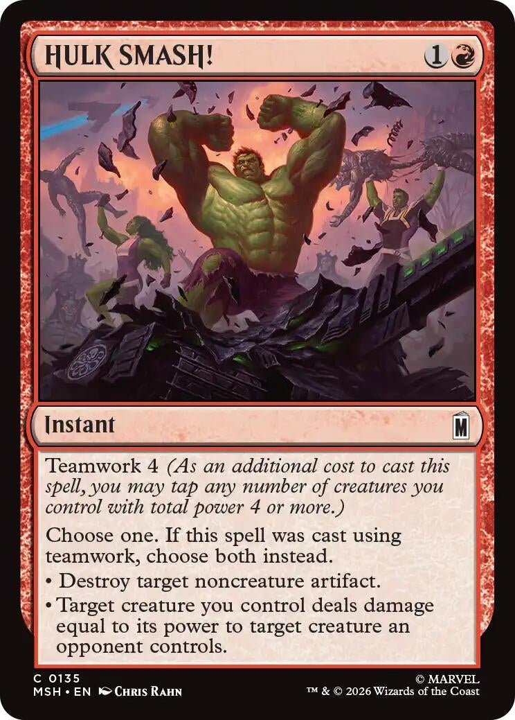 Image for HULK SMASH! (135) (Marvel Super Heroes) - Magic: The Gathering