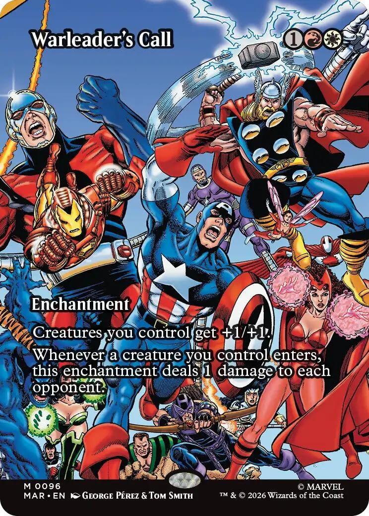Image for Warleader's Call (Borderless) (96) (Marvel Universe Eternal-Legal) - Magic: The Gathering