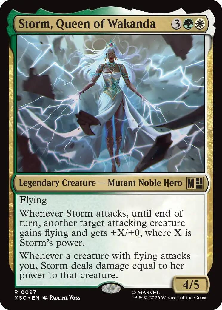 Image for Storm, Queen of Wakanda (Surge Foil) (97) (Commander: Marvel Super Heroes) - Magic: The Gathering