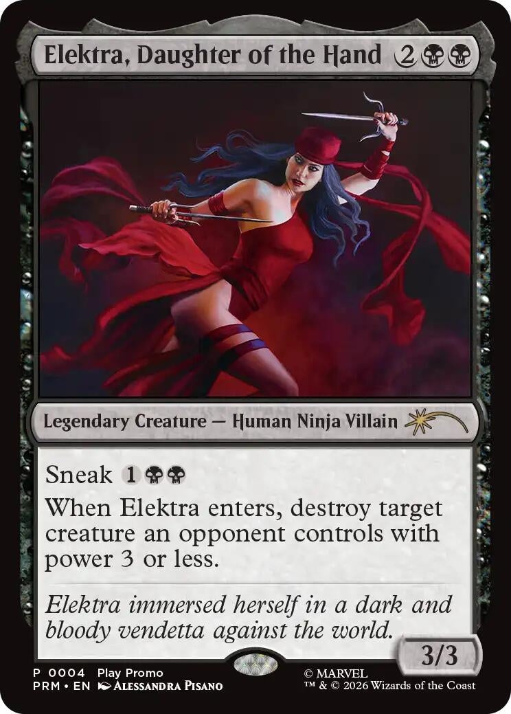 Image for Elektra, Daughter of the Hand (4) (Standard Showdown Promos) (SSP) - Magic: The Gathering