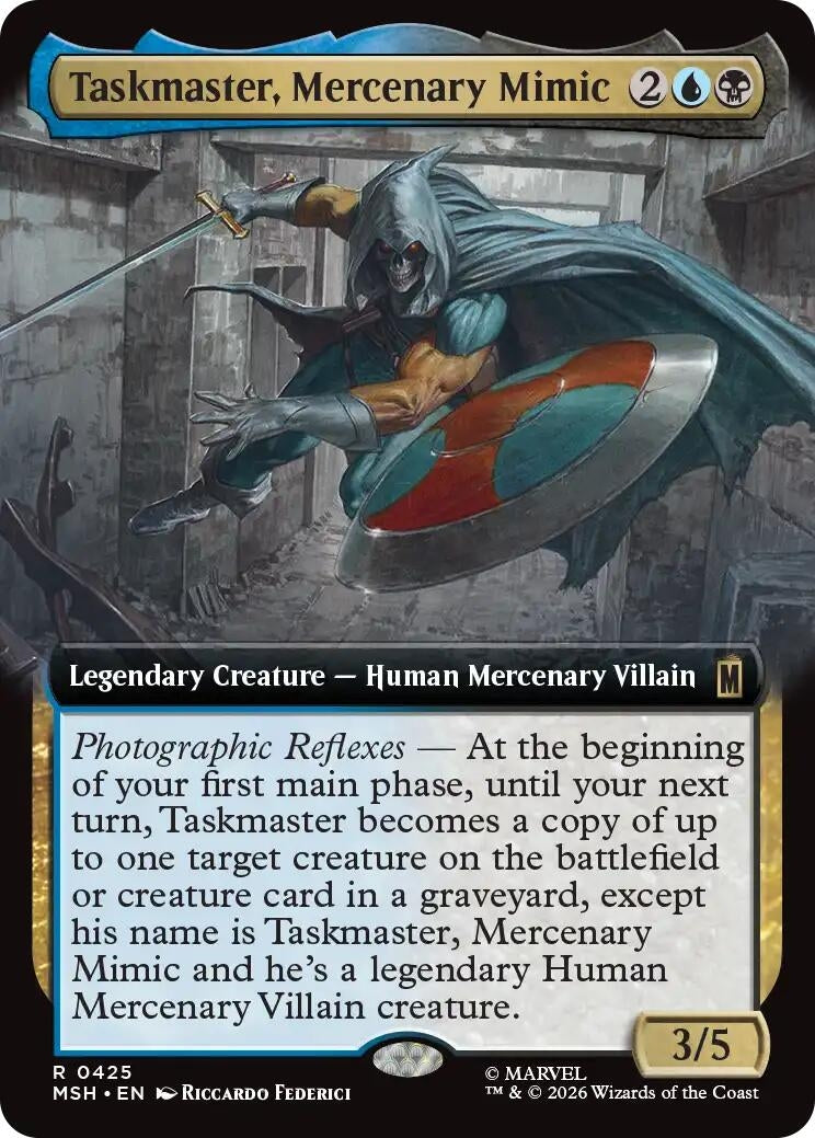 Taskmaster, Mercenary Mimic (Extended Art) (425) (Marvel Super Heroes)
