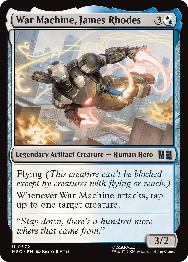 Image for War Machine, James Rhodes (572) (Commander: Marvel Super Heroes) - Magic: The Gathering