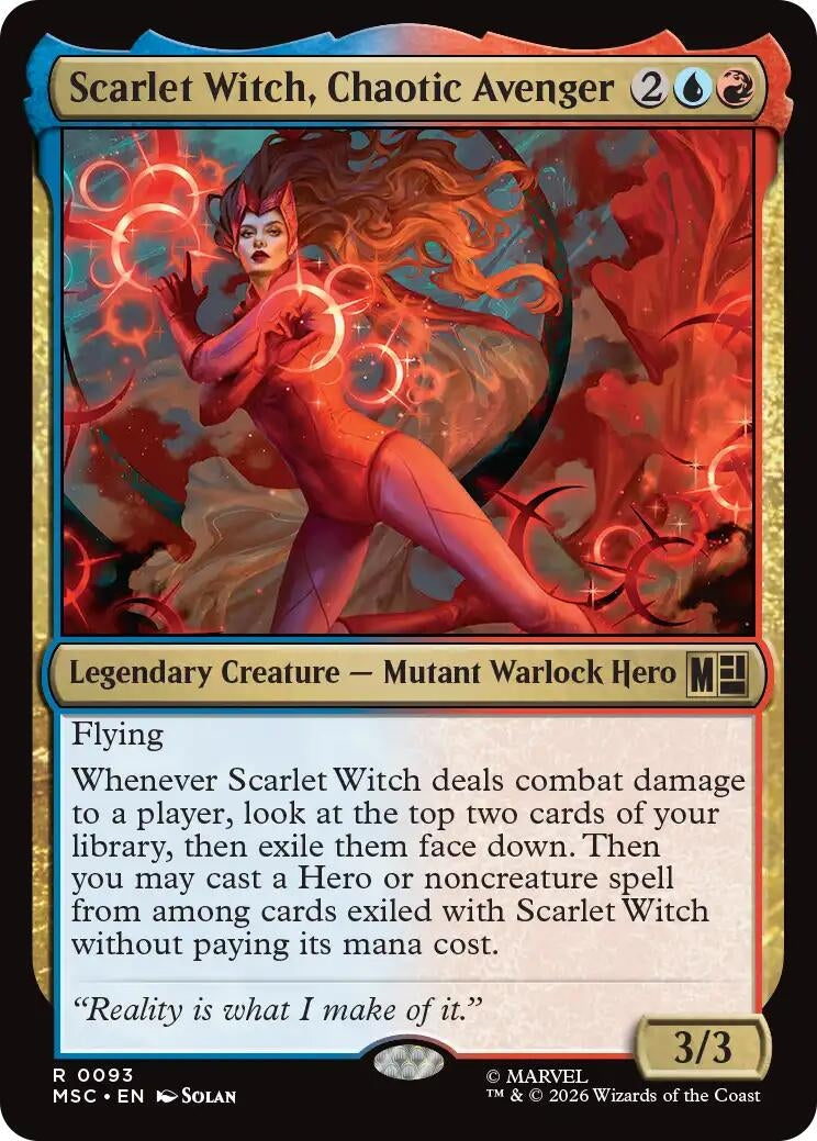 Image for Scarlet Witch, Chaotic Avenger (93) (Commander: Marvel Super Heroes) - Magic: The Gathering