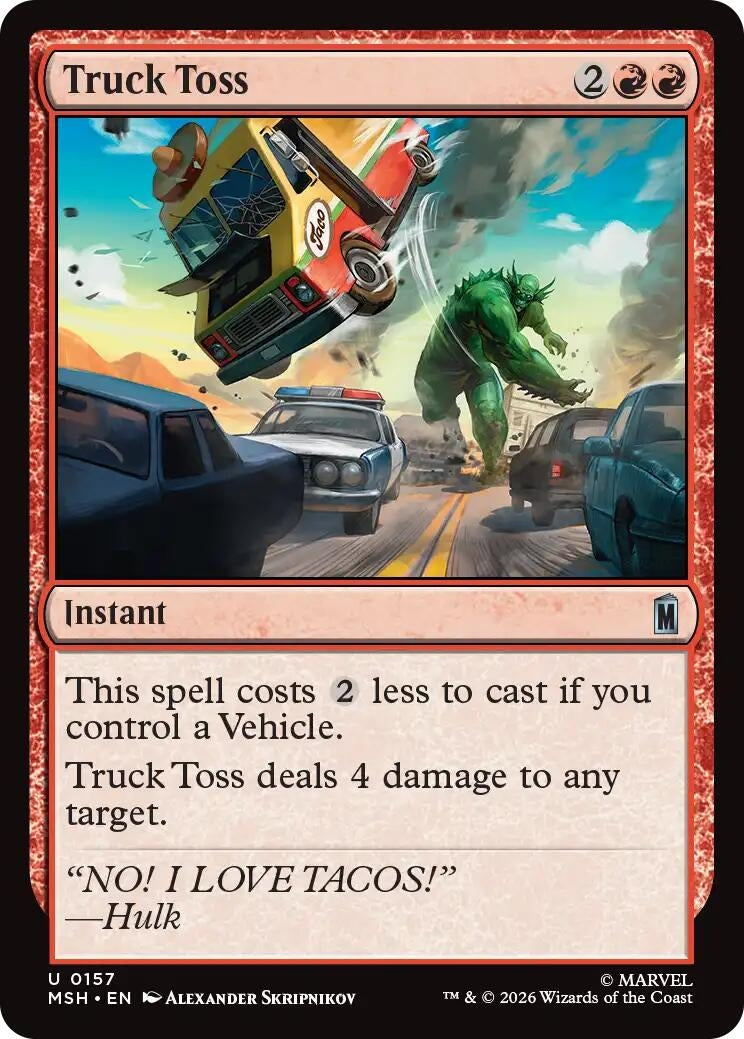 Truck Toss (157) (Marvel Super Heroes)