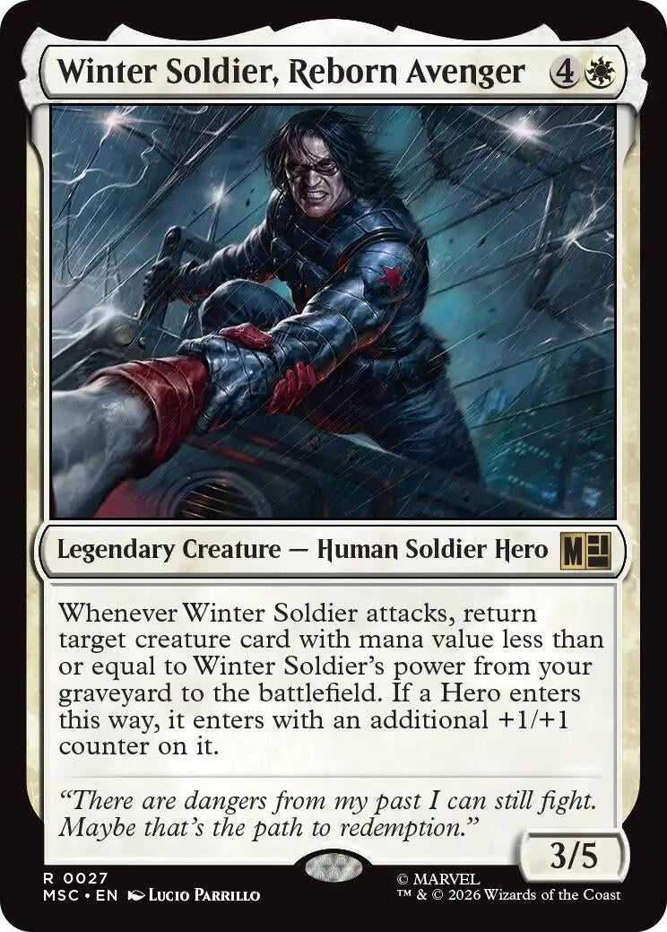 Image for Winter Soldier, Reborn Avenger (27) (Commander: Marvel Super Heroes) - Magic: The Gathering