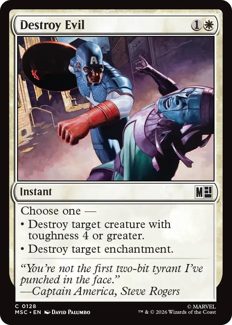 Image for Destroy Evil (128) (Commander: Marvel Super Heroes) - Magic: The Gathering