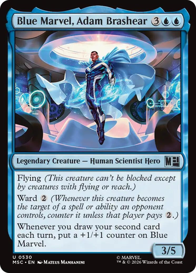 Image for Blue Marvel, Adam Brashear (530) (Commander: Marvel Super Heroes) - Magic: The Gathering
